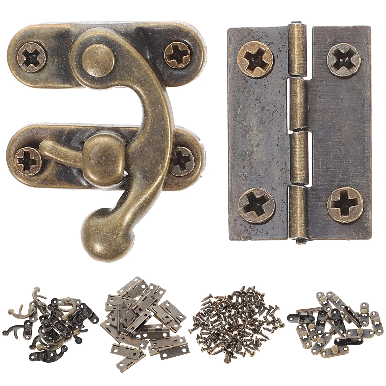 

Buckle Hook Replacement Hinges Iron Hardwares Decorative Drawer Swing Arm Latch