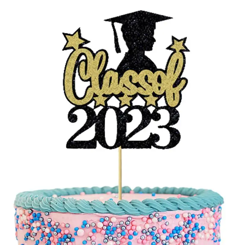 

2023 Graduation Cake Topper Class Of 2023 Graduation Party Decorations Cake Topper Decorations Class Of 2023 Placards For