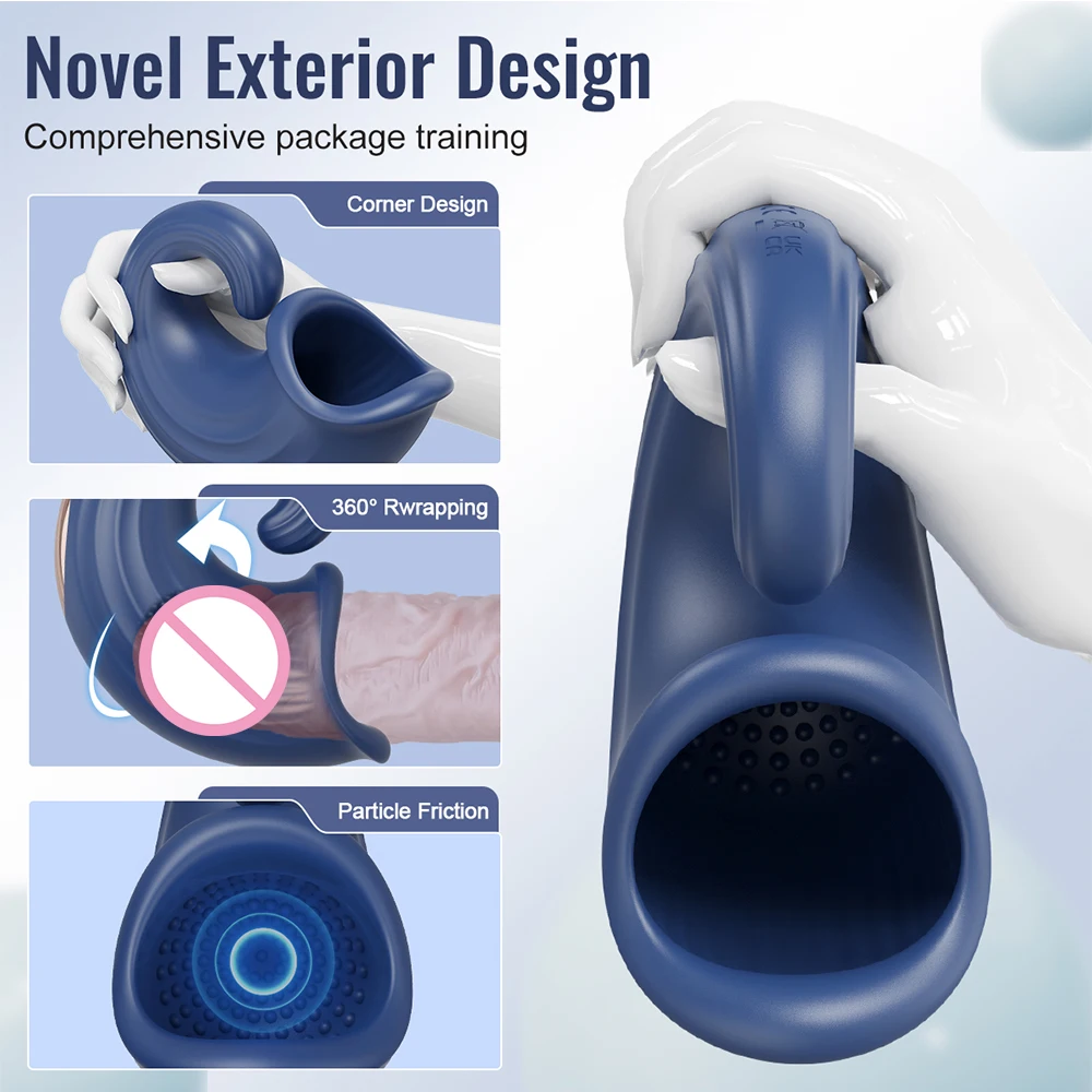 Вибрирующий стимулятор головки тренажер для задержка эякуляции тренировка на