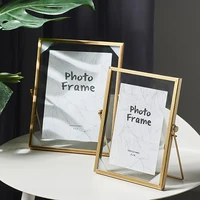 Nordic Modern Gold Metal Painting Picture Poster Frame DIY Glass Photo Frame Bed Frame Poster Family Decorative Photo Frames