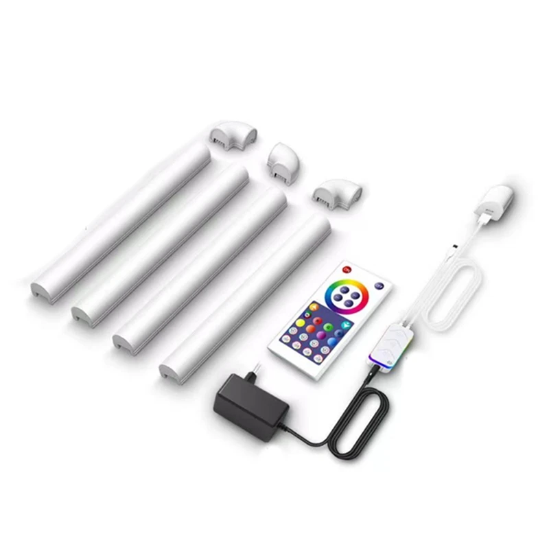 

Светодиодная смарт-панель RGBIC, настсветильник светильник «сделай сам» с голосовым управлением через приложение, поддержкой Bluetooth, для спаль...