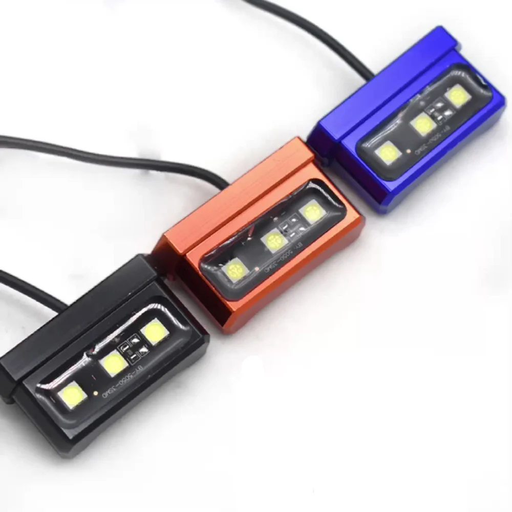 

Motorcycle Aluminum Waterproof License LED Indicator Light License Plate Lamp FOR HONDA CBF 600N CRF 250 CRF 190R FOR KAWASAKI