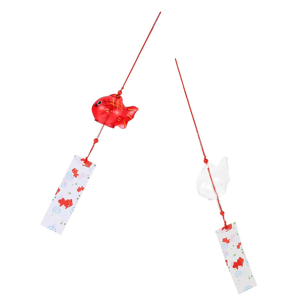 

Wind Chimes Chime Glass Japanese Garden Gifts Birthday Bells Goldfish Femalefriends Hanging Ornament Pendants Bell Decorative