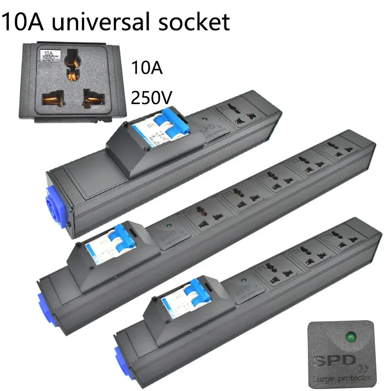 Фото PDU Power Strips Schuko Powerlink box audio 3P Авиационная вилка Универсальный выход SOCKET 20A Воздушный переключатель с защитой от перенапряжения №1