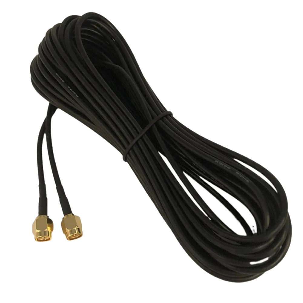

SMA RG174 Connector Cable SMA Male To SMA Male Internal Screw Pin Extension Cable for SDR Receiver Shortwave Radio 600Cm