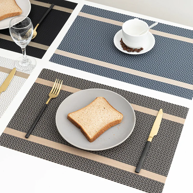 

Home Decoration Accessories Place Mat Anti-slip Waterproof Dining Mat New Type Washable Placemats Kitchen Insulation Pad Coaster