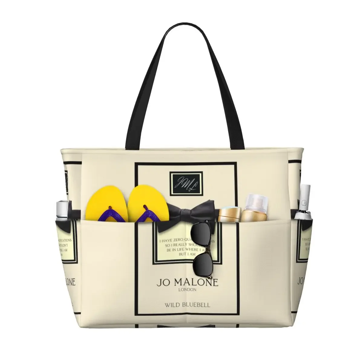 Фото Сумка-тоут Jo Malone Beach Tote Bag, спортивная сумка для спортзала и йоги, большая сумка-тоут, женская дорожная сумка, сумка для фитнеса №2