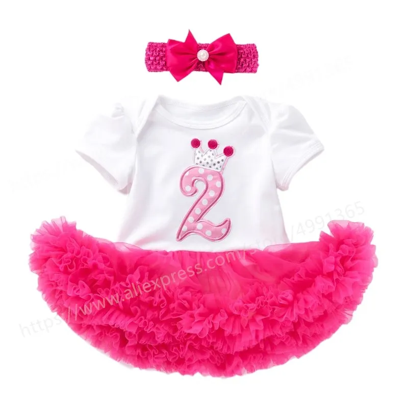 Костюм на 2-й день рождения комбинезон 2 года платье-пачка для новорожденных