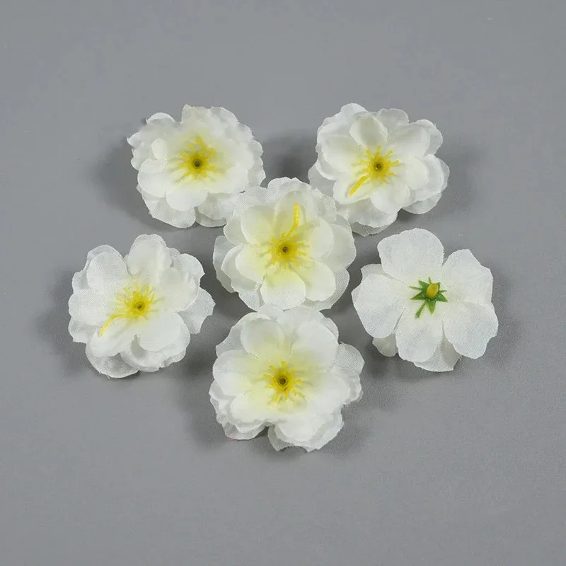 

Искусственные цветы персиковые шелковые 5см