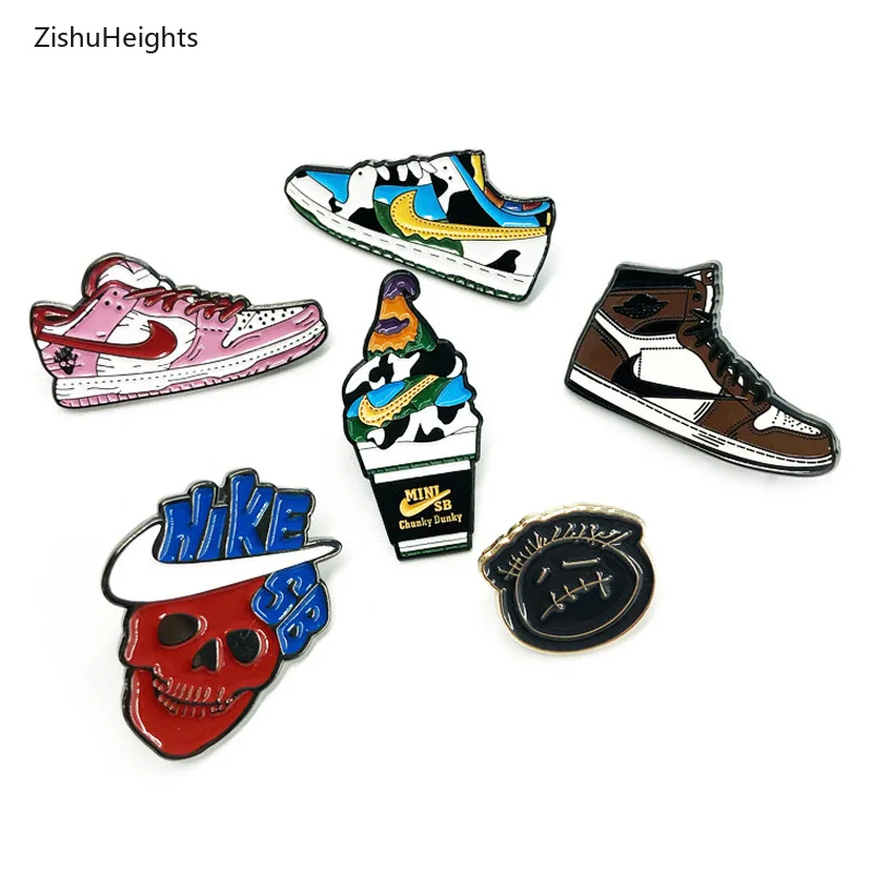 

2022 Novelty Sneakers Enamel Pins Shoes Badge Brooch for Jewelry Accessory