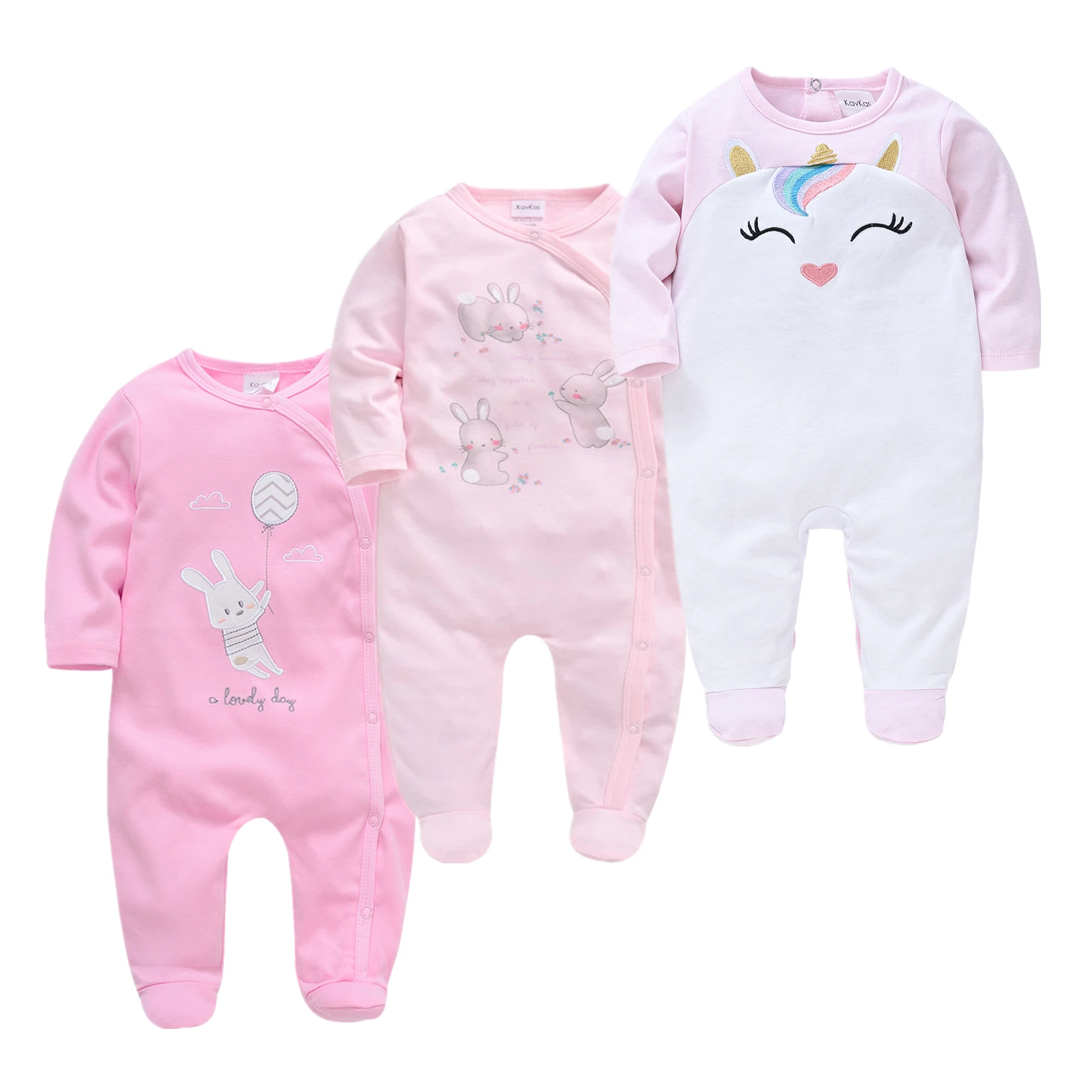 Комбинезон детский Honeyzone с длинным рукавом цветочным принтом для новорожденных