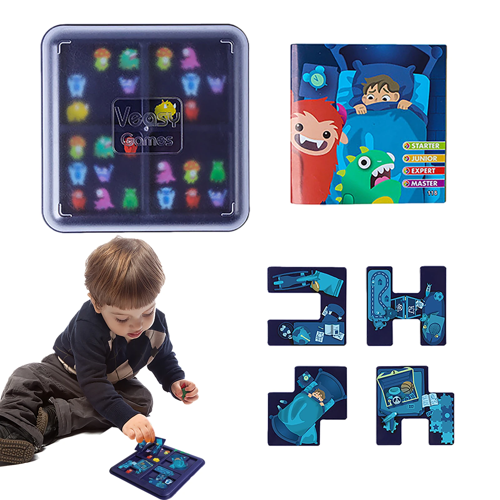 

Детские настольные игры, монстры, настольные игры для детей, лабиринт, головоломка-головоломка, игрушка STEM, Обучающие игрушки с ручным обуче...