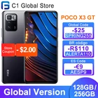 Смартфон POCO X3 GT глобальная версия, 5G дюйма, NFC, 128 ГБ256 ГБ, Восьмиядерный процессор MTK Dimensity 1100, тройная камера 64 мп, 67 Вт турбозарядка, 120 Гц