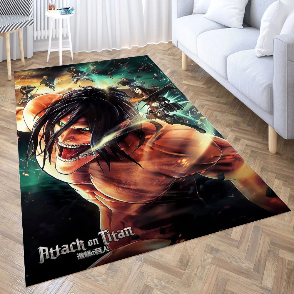 

attack on titan New Pattern Floor Mat Door Mat Big Baby Crawl Carpet Non-slip Sheet Bedroom Living Room Home Decora