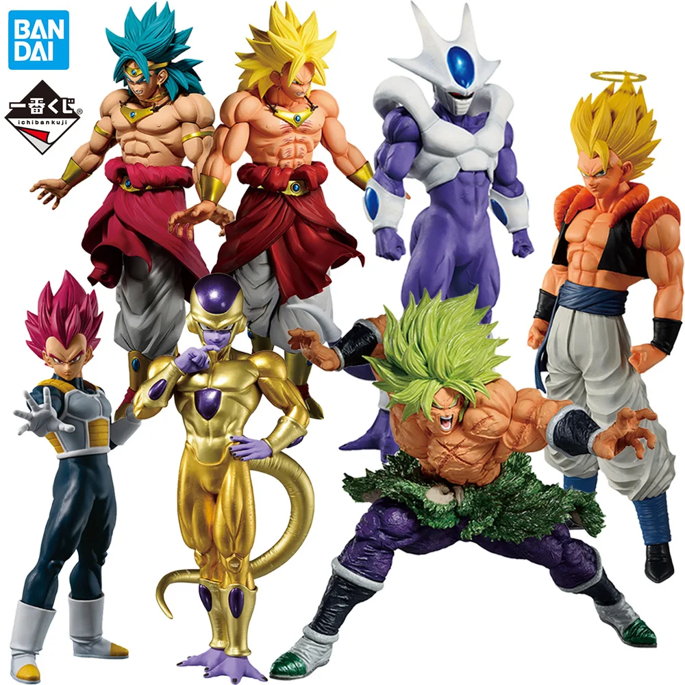 

Bandai Ichiban Kuji Dragon Ball Z Anime Figure Back The Film Series Broly Frieza Cooler Gogeta Vegeta Action Toys Model Gifts