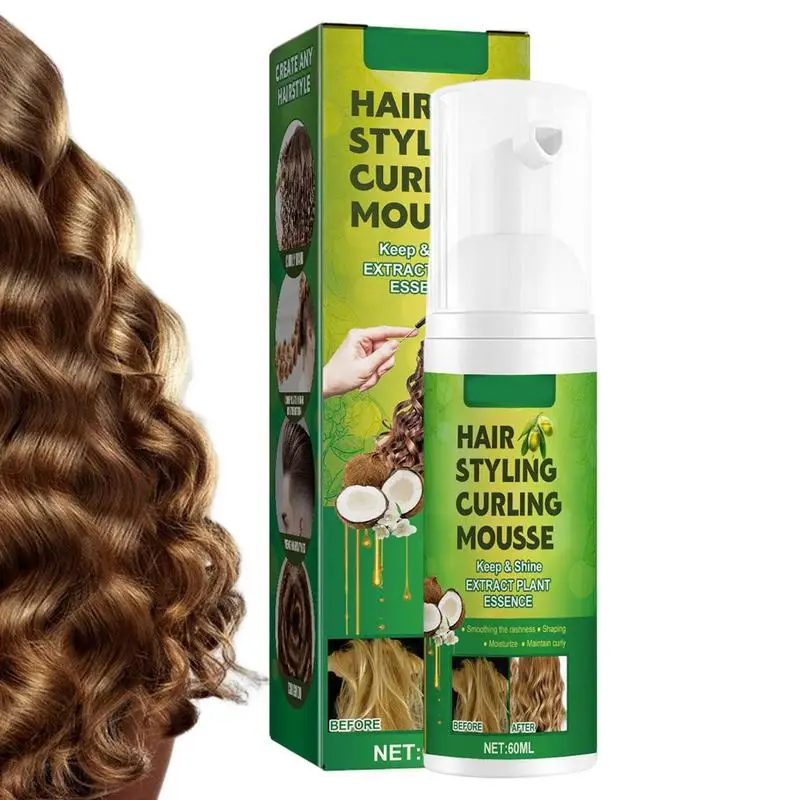 

Styling Mousse For Curly Hair Frizz Control Curl Enhancing Foam Wavy Hair Products For Voluminous Fullness Your Hairstyle