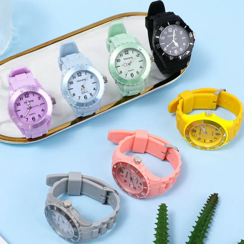 Order gift candy couple quartz digital watch fashion fresh women's watch sports electronic wrist watch clock enlarge