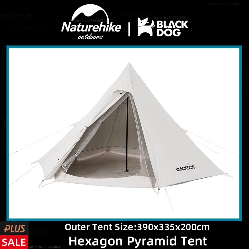 

Naturehike-BLACKDOG Открытый 3-4 человек пирамида палатка 150D оксфорд ткань портативный кемпинг путешествия толще дождь солнцезащитный экран палатка