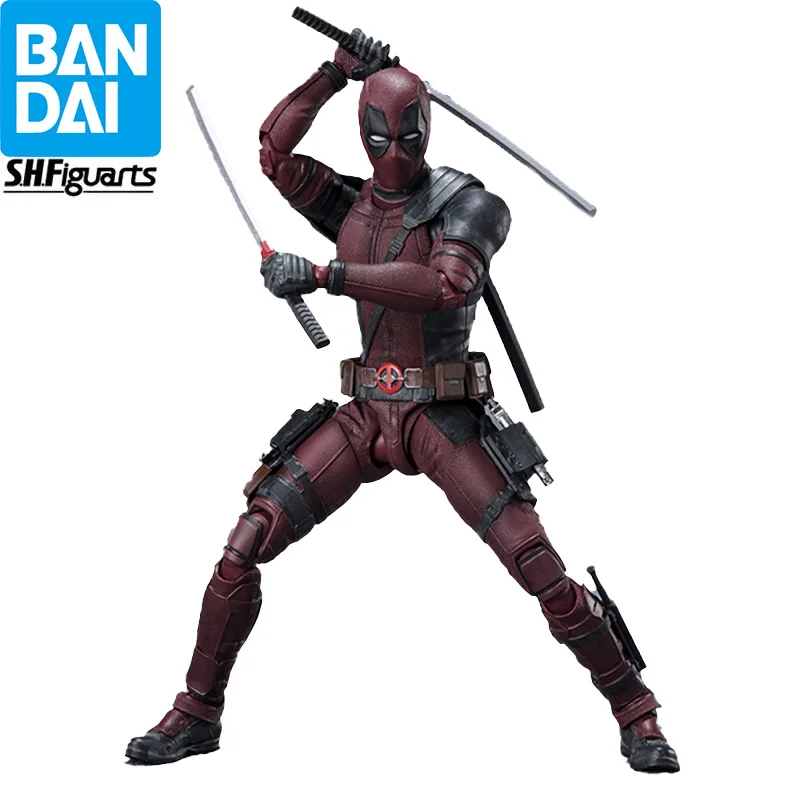 

Bandai S.h.figuarts Marvel Deadpool Action Figure Free Shipping Hobby Collecting Model Toys Birthday Present Decoration Giftss