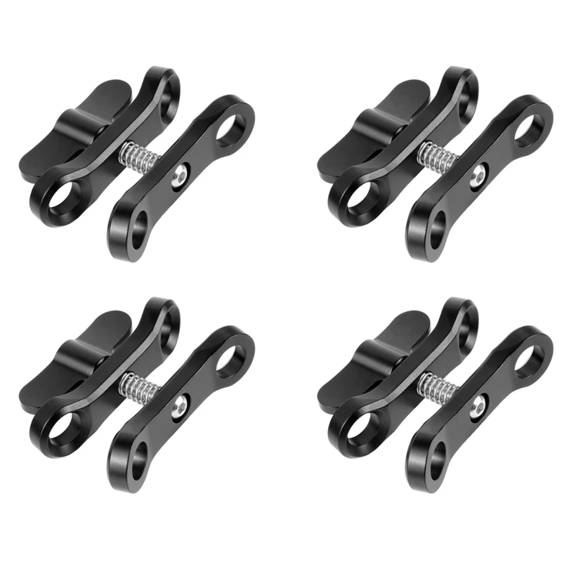 

Hot-4X Butterfly Clip Diving Clamp Light Connector Ball Head Mount Tripod Adapter For Go Pro 7 Sports SLR Cameras Underwater