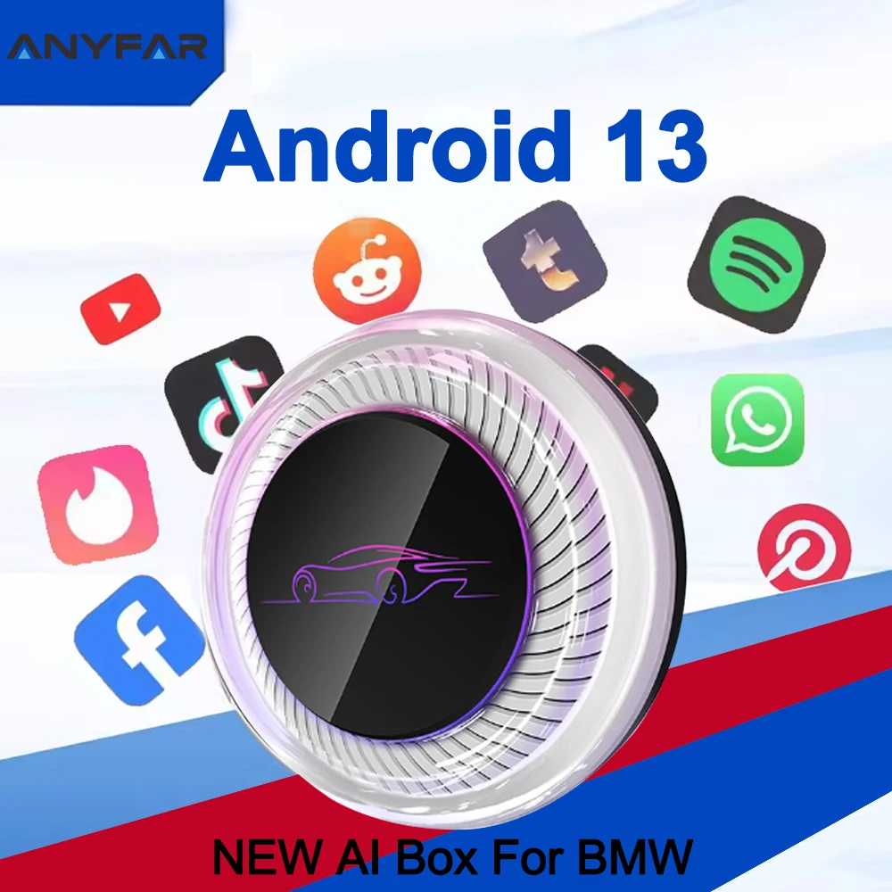 

Android 13 AI Car Play Box QCM6125 Для BMW С Поддержкой Беспроводного CarPlay, Совместимый С ID6, ID7, ID8, ID9, Сенсорный Экран