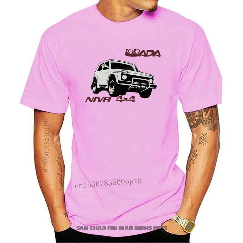 

T-Shirt Lada Niva 4X4 Off Road Russsische Car Auto Suv Vintage 2019 Short Sleeve Cotton Man Clothing Tops Homme Basic T Shirt