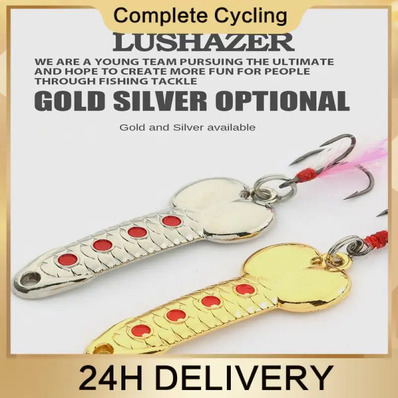 

Luya Bait Hree Hooks Metal Bionic Bait Fishing Accessories Fake Bait Luya Sequin Artificial Bait Fishing Gear Fishing Lures