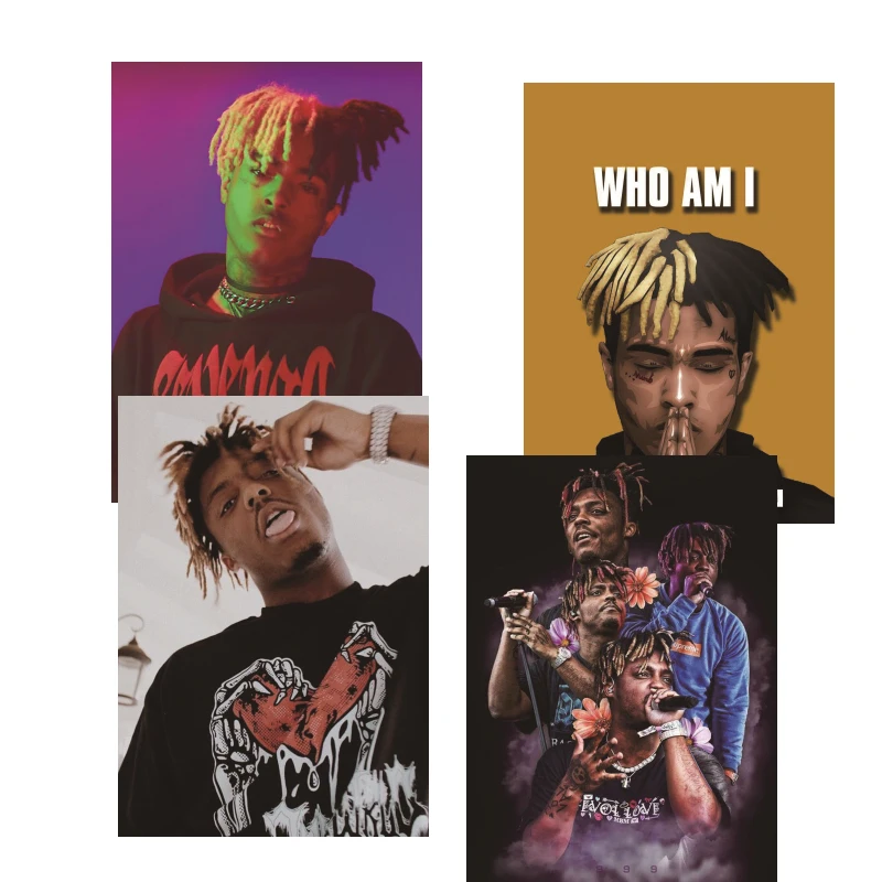 

4 постера juice wrld, набор из 42*30 см каждый, подарки вокруг звезд