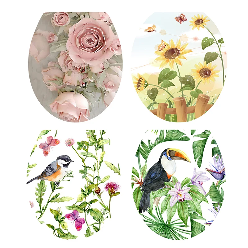 1 шт. съемная наклейка на крышку унитаза