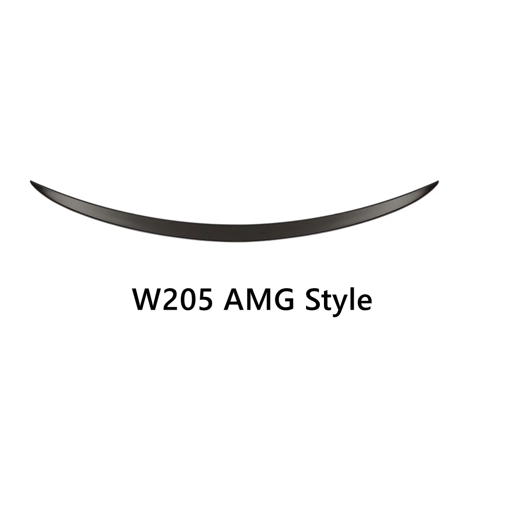 ДЛЯ Mercedes W205 C-class 2015-2020 C205 4-дверный C63/AMG/PSM стиль ABS хвостовое крыло автомобиля
