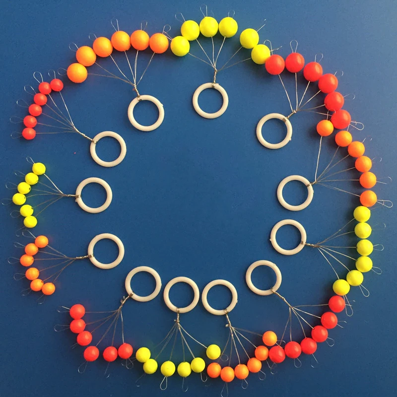 30 шт./лот шарик семь звезд поплавок круглая поплавок для ловли карпа Аксессуары для рыбалки рыболовные бурики 00 #0 #1 #2 #3 #4 #5 # A520