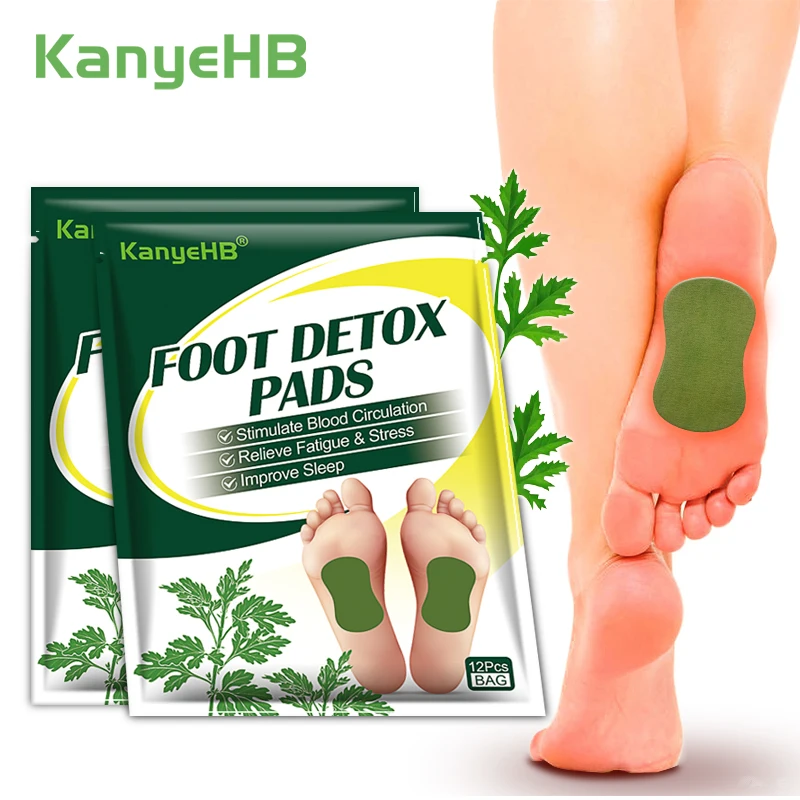 

24pcs=2bags Foot Detox Patch Wormwood Foot Plaster Relieve Foot Stress Fatigue Increase Body Energy Level Improve Sleep Pad A833