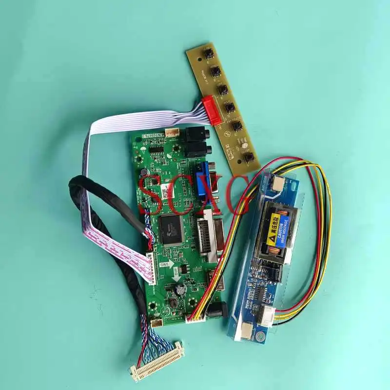 

Плата драйвера матрицы ЖК-дисплея подходит для M185B1 M185XW01 MT185GW01 18,5 "Комплект «сделай сам» 30-контактный LVDS 1366*768 2ccfl VGA DVI HDMI-совместимый
