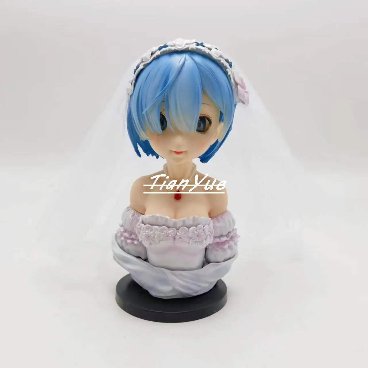 

Re:Life in a Different World from Zero Rem Bust Wedding Ver. Girl Action Figure Model Toys 21cm