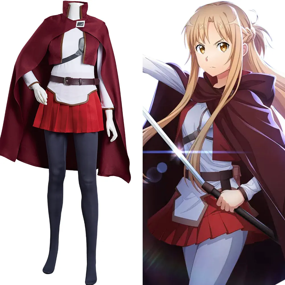 

Anime Sword Art Online the Movie: Progressive Aria of a Starless Night Asuna Yuuki Cosplay Costume Outfits Halloween Carnival