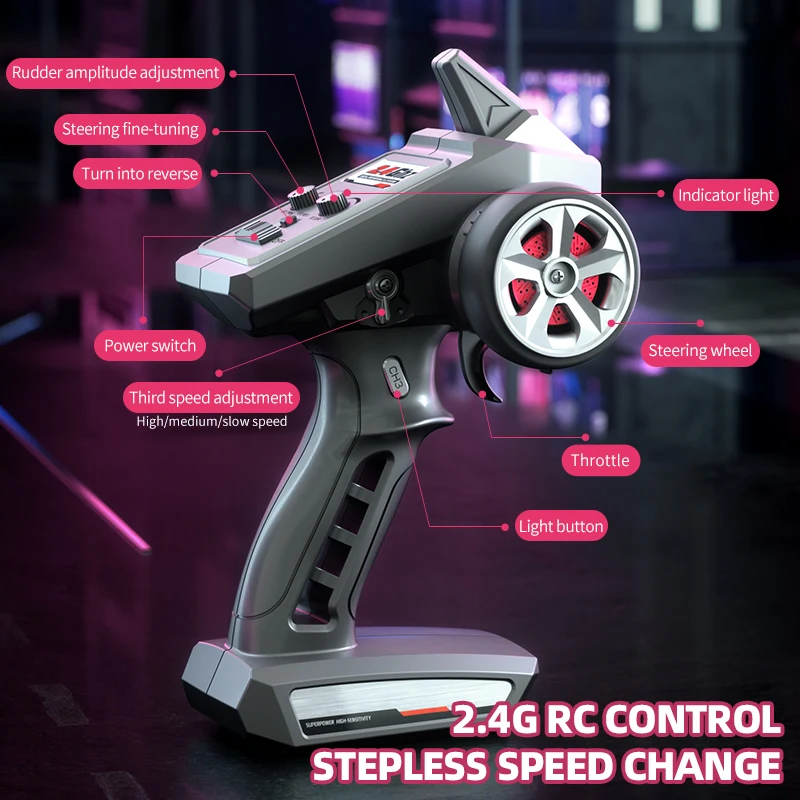 JJRC C8806 гоночный автомобиль на радиоуправлении 2 4 ГГц 52 км/ч 1:16