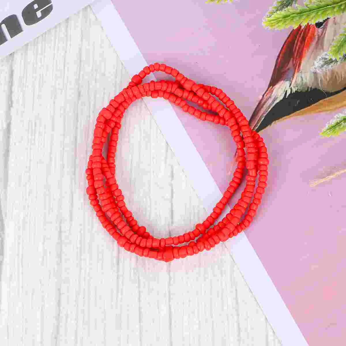 

2 Pcs Beach Bikini Belly Chain Necklace Sets Belly Bead Chain Bracelets Summer Jewelry Waist Bead Set Bracelet Beads
