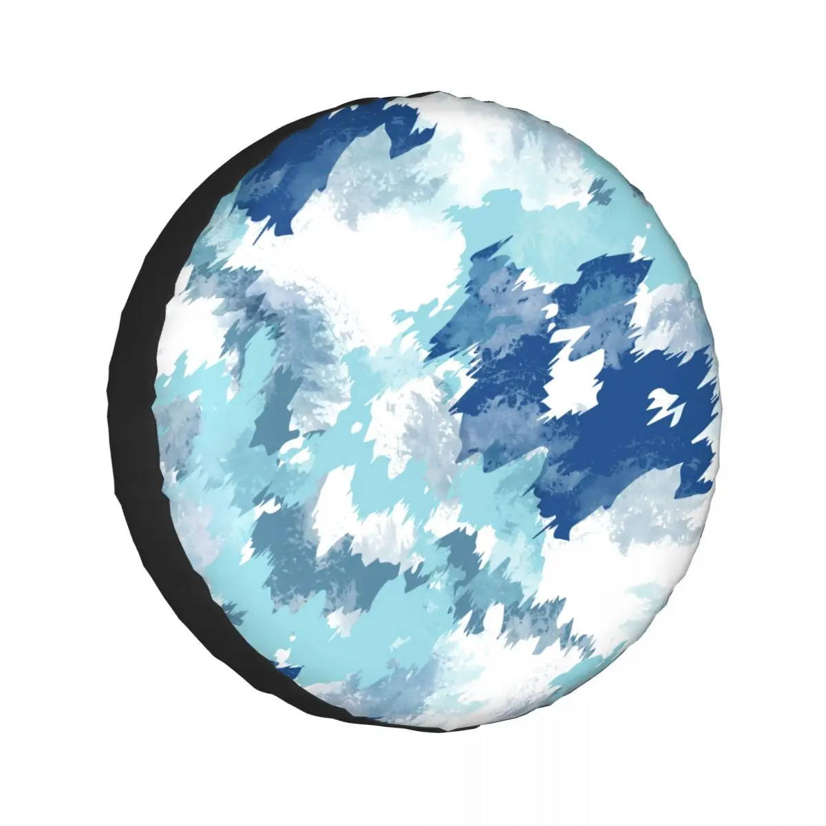 

Universal Car Tire Cover Case Spare Tire Wheel Bag Tyre Spare Storage Cover Polyester Indigo Tie-Dye