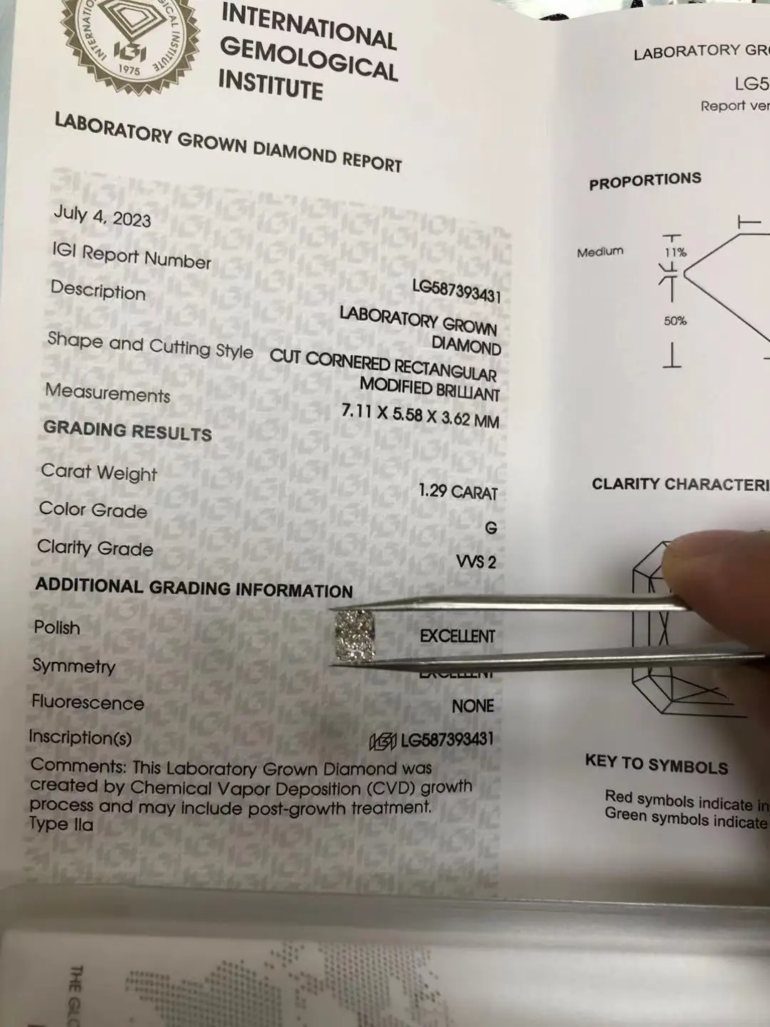 AEAW 1,29 CT светящаяся блестящая вырезанная сертифицированная иджи лабораторная выращенная CVD Алмазная G цветная VVS2 четкость AEAW 1,29 CT светящаяся блестящая вырезанная сертифицированная иджи лабораторная выращенная CVD Алмазная G цветная VVS2 четкость