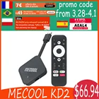 Новинка, ТВ-приставка глобальная версия Mecool KD2, Amlogic S905Y4, Android 11, 4 Гб, 32 ГБ, ТВ-приставка с сертификатом Google, ТВ-приставка 4K BT 5,0 AV1, ТВ-приставка