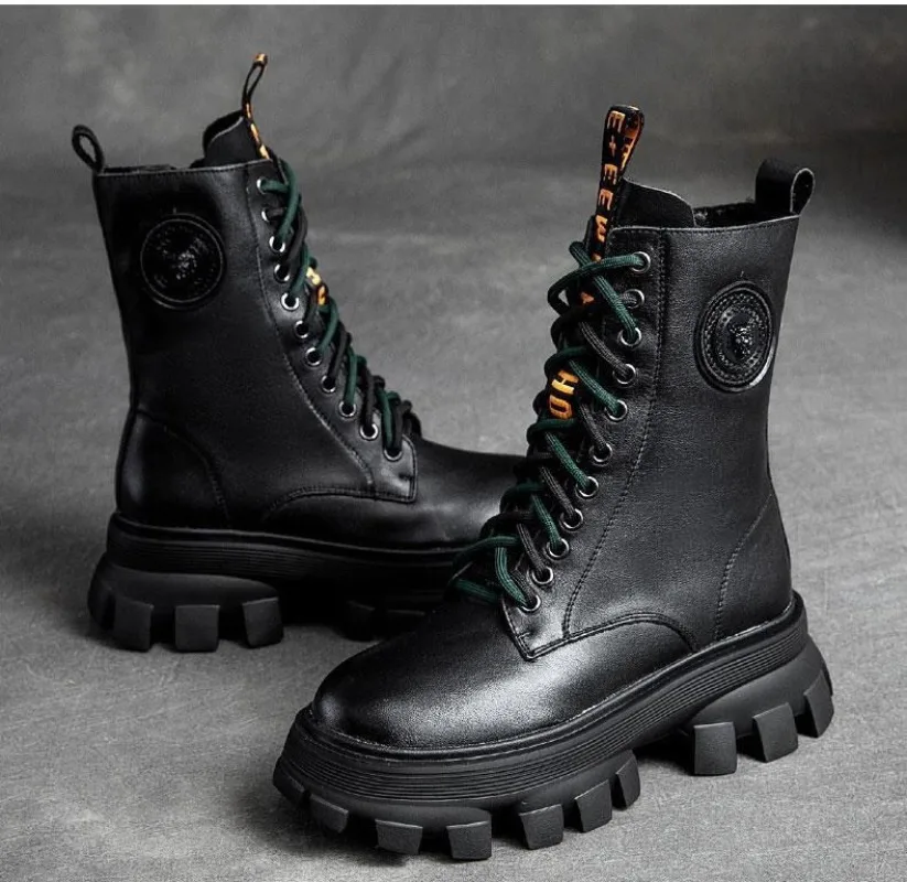 Женские ботинки со шнуровкой размер 35 - 43 цвет в ассортименте