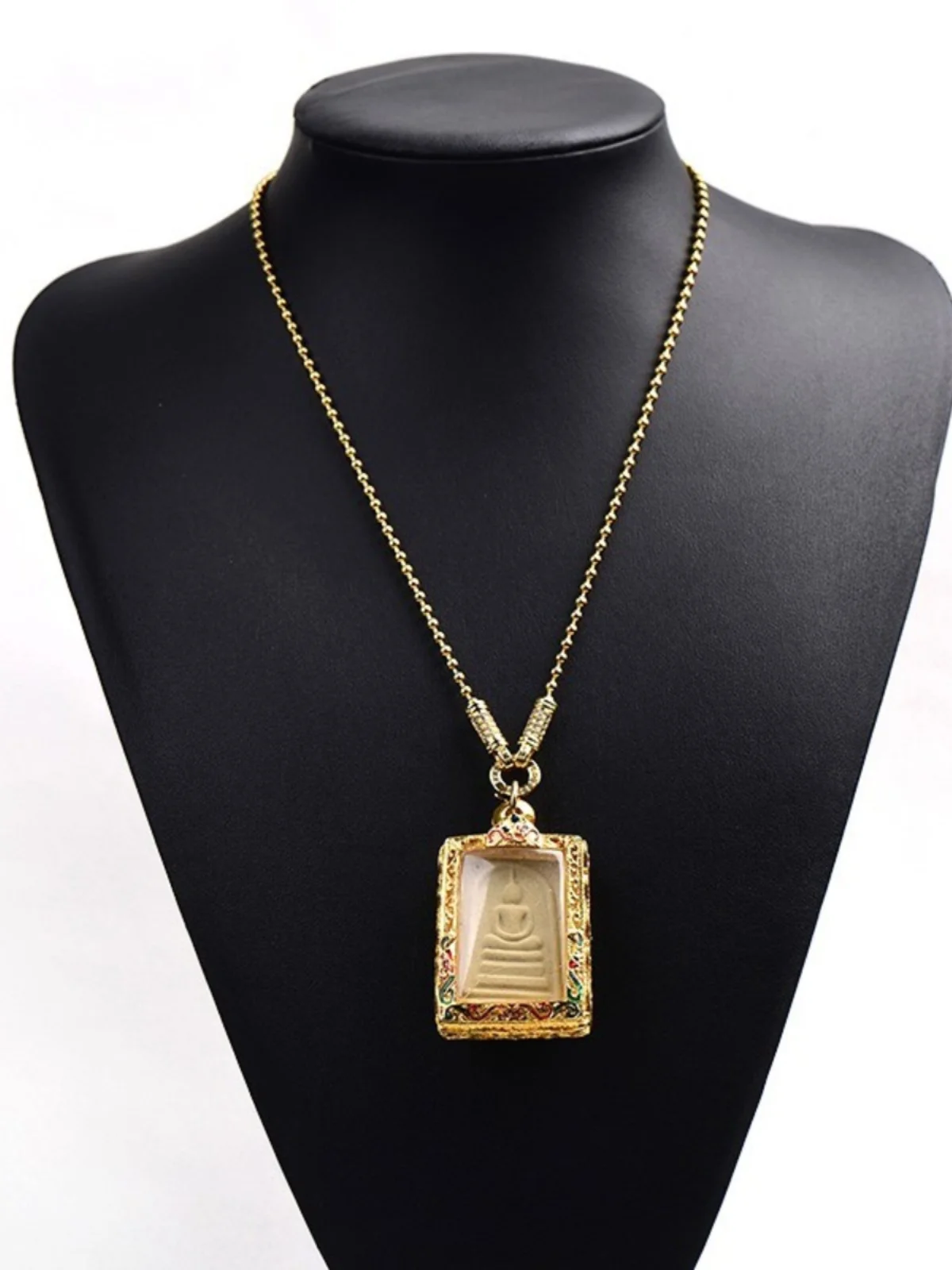 Таиландская оригинальная цепочка-амулет ожерелье-амулет цветная цепочка с