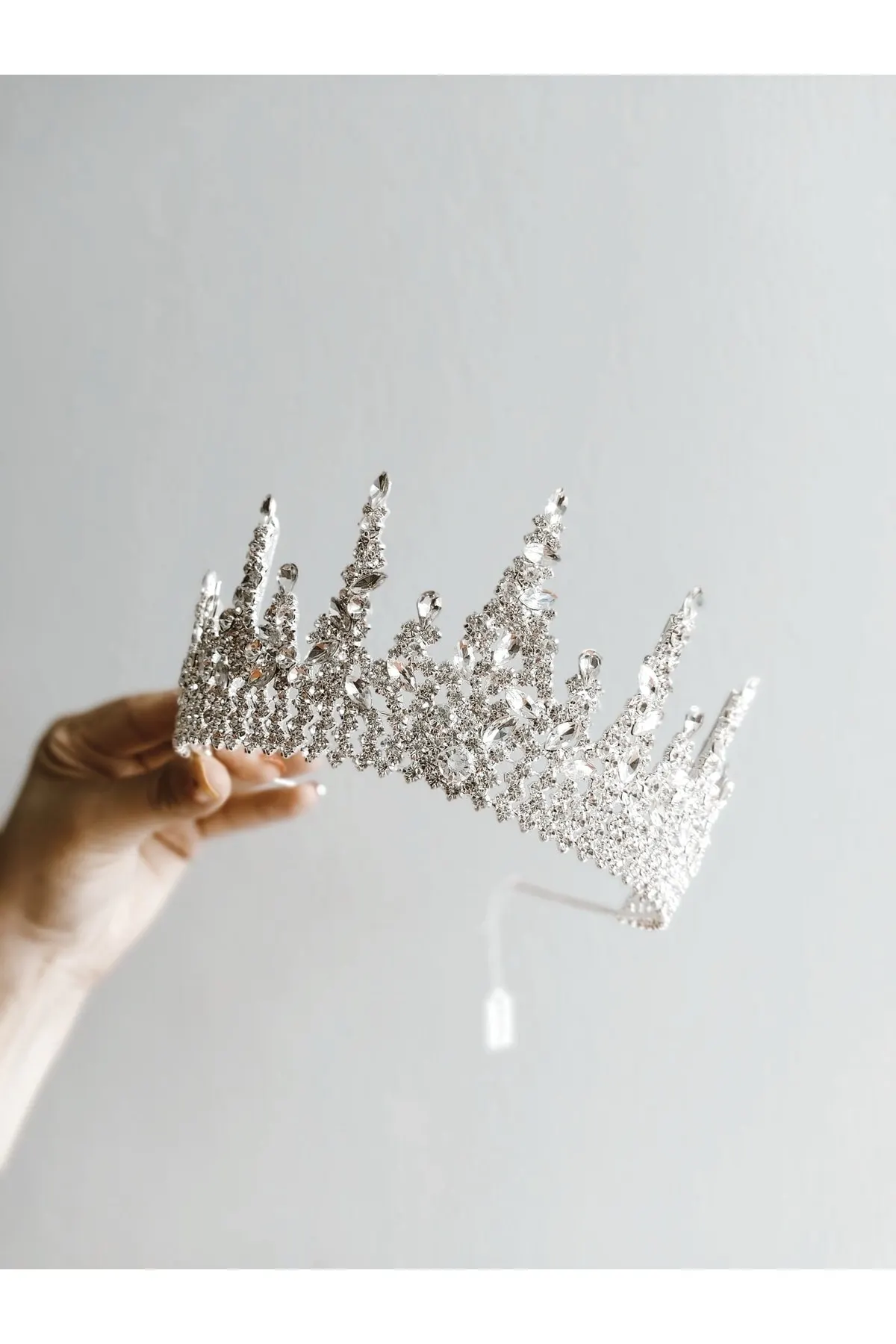 

Bridal Accessories High Bridal Crown Wedding Handmade For Bride And Bridesmaids