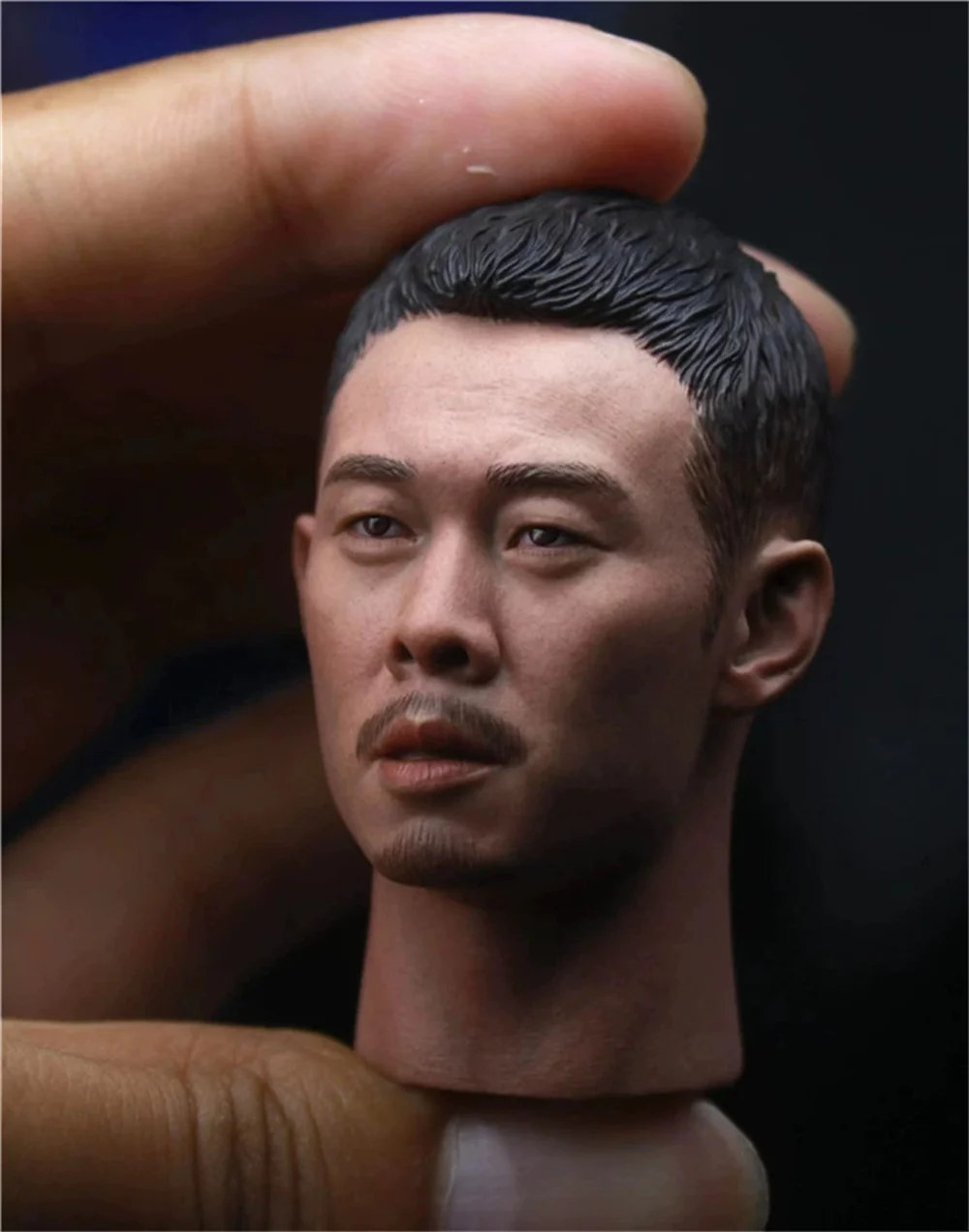 

Zhang Yi Male Head Carving ASIA Star /6 ZHY005-B Head Sculpt Actor Soldier Beard Accessories Military Model For 12 " Figure