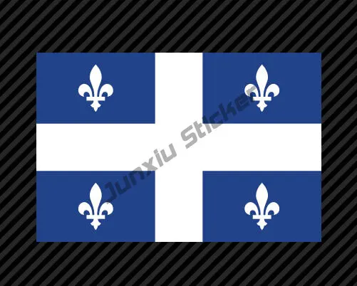 

Quebec Flag Sticker Decal Self Adhesive Vinyl Canada qc province Flag Decal Car-Stickers and Decals Cover Scratches Decoration