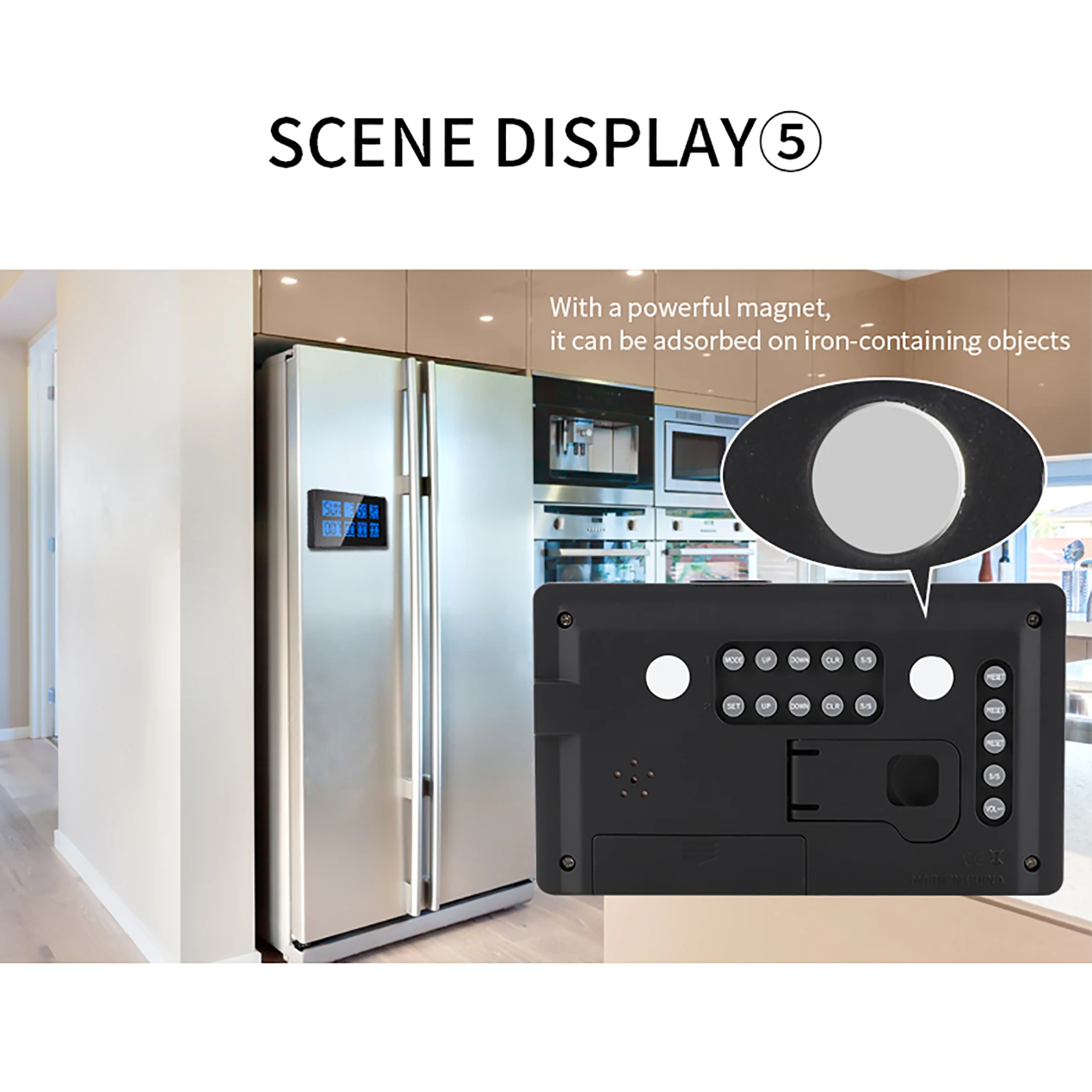 

Двухканальный таймер, цифровой кухонный таймер для приготовления пищи, многофункциональные часы-напоминания с регулируемым громким будил...