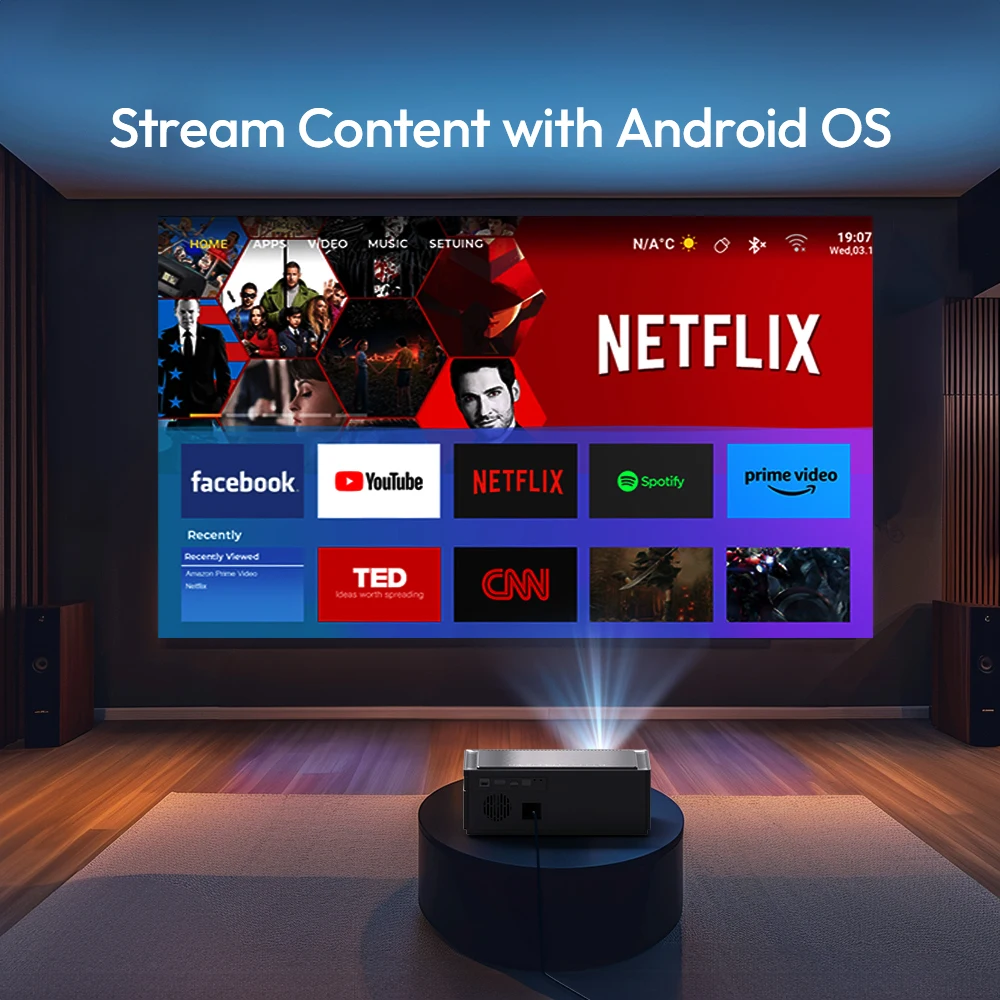 VEVSHAO A25 светодиодный 4K 3D Smart Wifi 1080P Android Full HD домашний кинотеатр Видеопроектор для