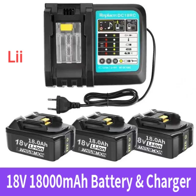 18V 20000mAh Rechargeable Power Tools Battery for Makita wit