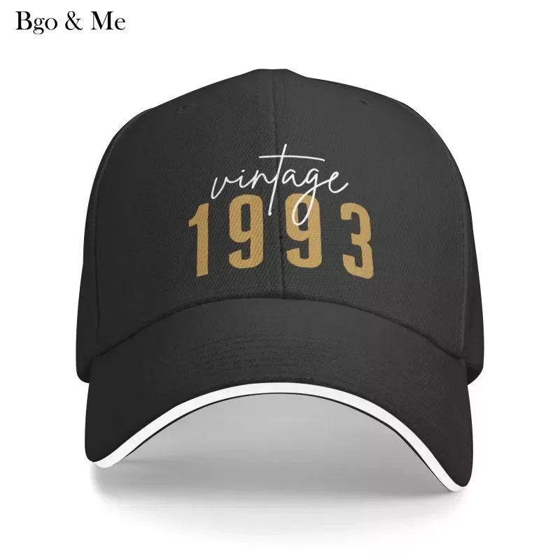 

2023 New Custom Vintage 1993 Baseball Cap For Men Women Breathable Dad Hat Streetwear