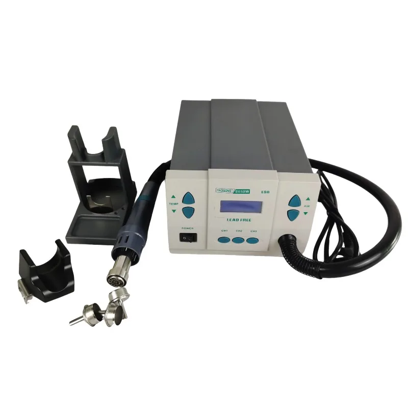 Фото YAOGONG 861DW цифровая станция термофена 250 см/с воздушный поток 1000 Вт точный контроль температуры 110 В/220 В №1